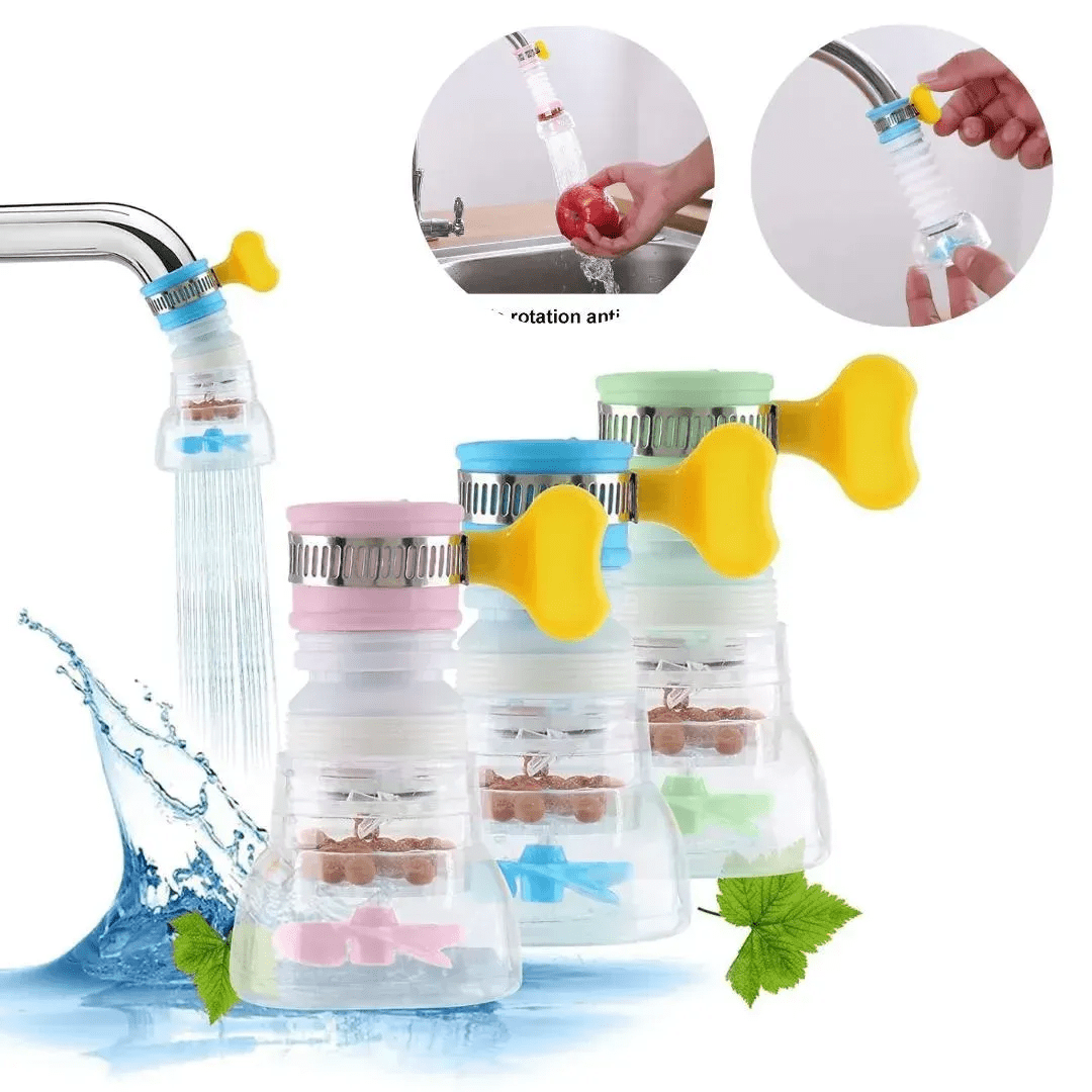 3-in-1 Faucet Filter, Window Cleaning Brush & Steel Wire Scrubber - Digital Traders