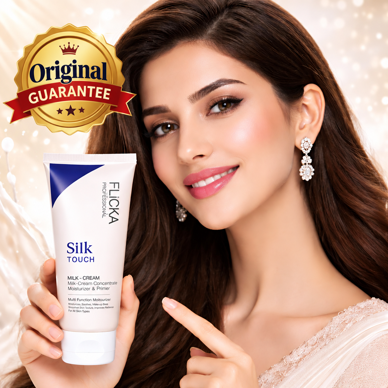 FLICKA Silk Touch Milk Cream – Moisturizer & Makeup Primer