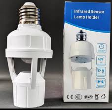 E27 PIR Motion Sensor Light Bulb Socket Adapter - Digital Traders