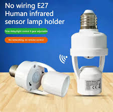 E27 PIR Motion Sensor Light Bulb Socket Adapter - Digital Traders