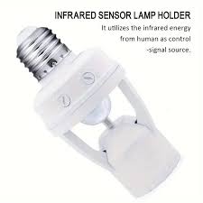 E27 PIR Motion Sensor Light Bulb Socket Adapter - Digital Traders