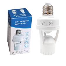 E27 PIR Motion Sensor Light Bulb Socket Adapter - Digital Traders