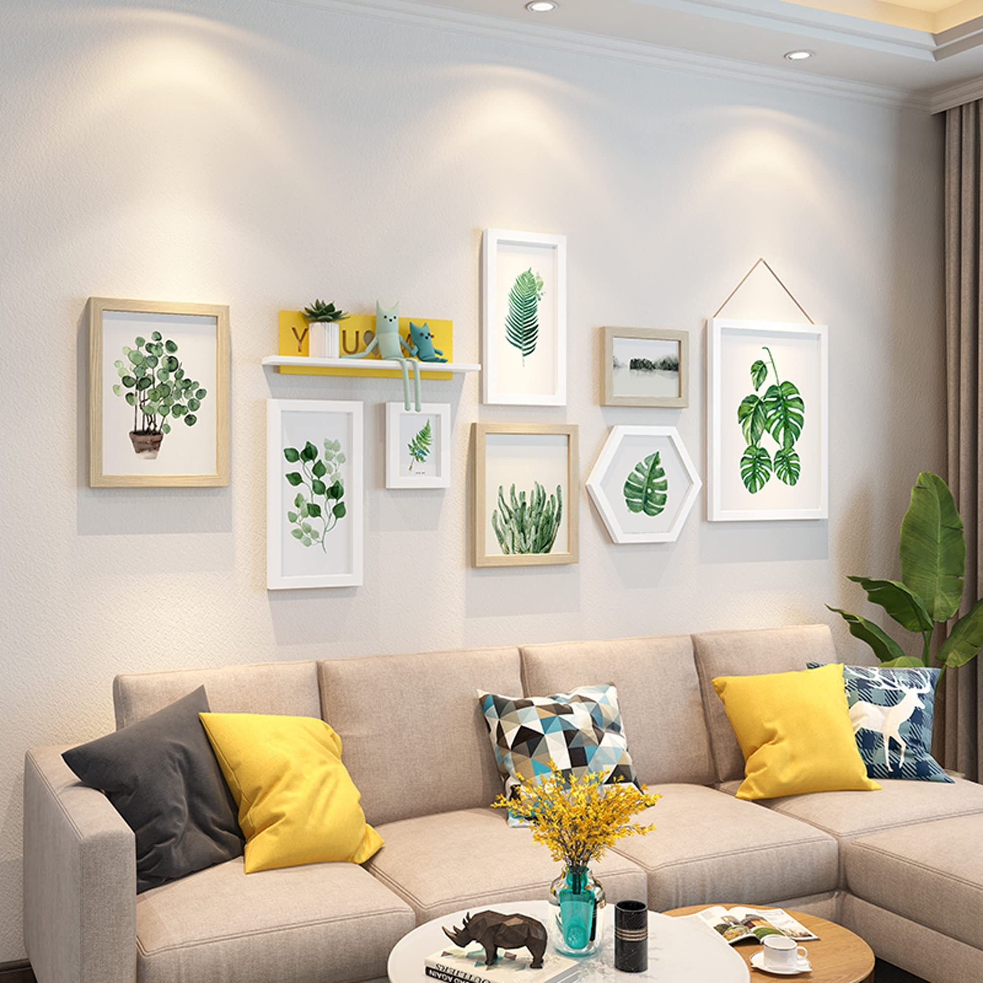 9-Piece Modern Wall Art Canvas Painting Set