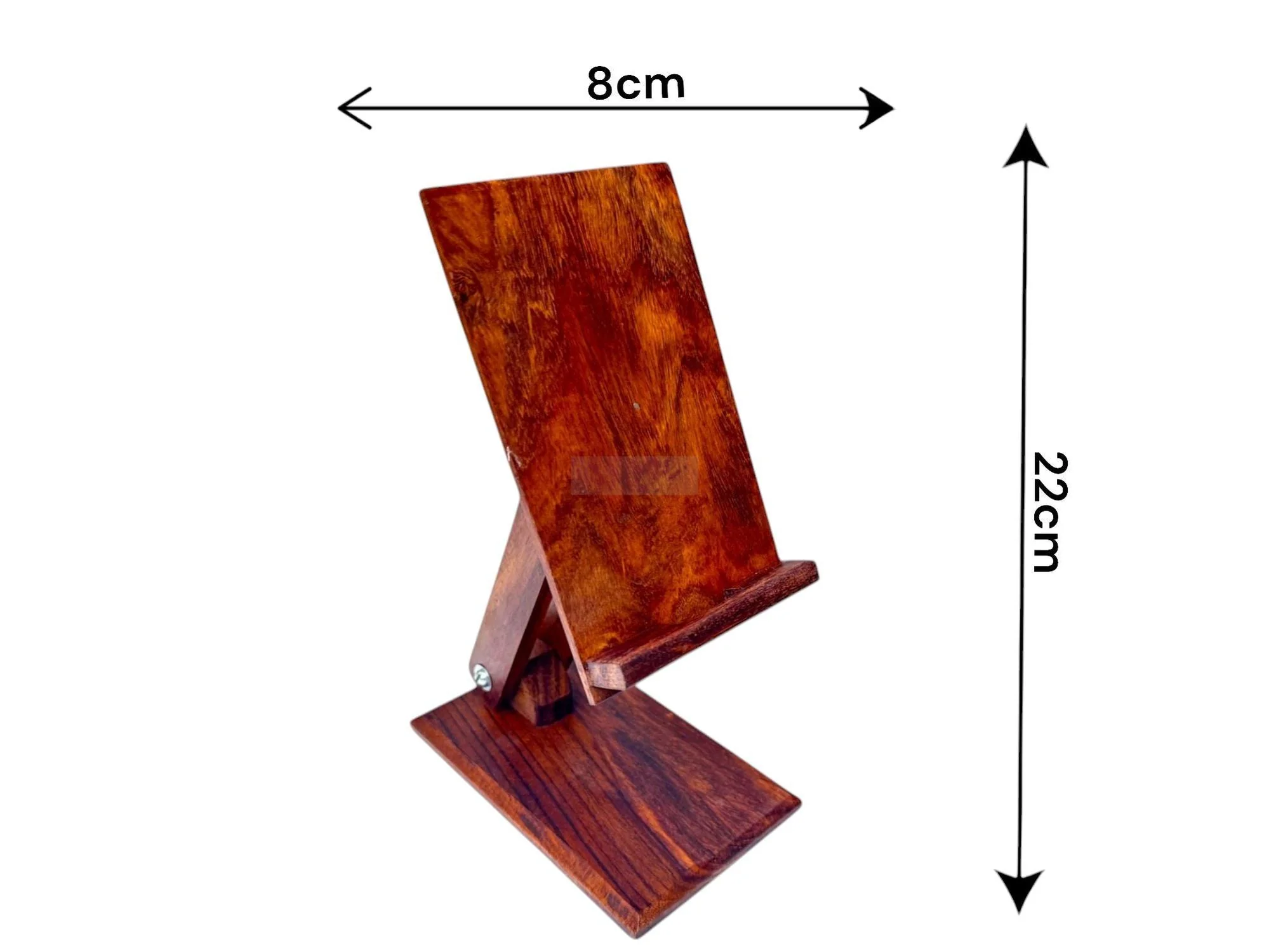 Hand Made Wooden Adjustable Mobile Stand