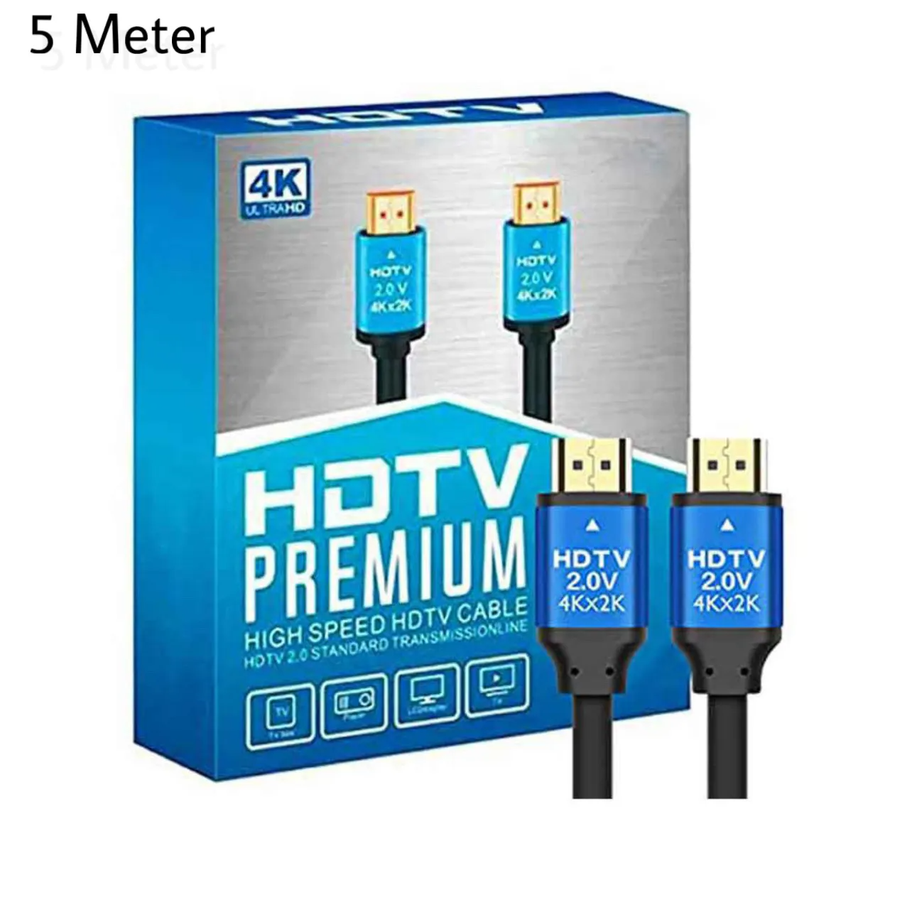 HDMI 2.0 Premium High-Speed Cable 5 Meter | 4K Ultra HD HDTV Cable
