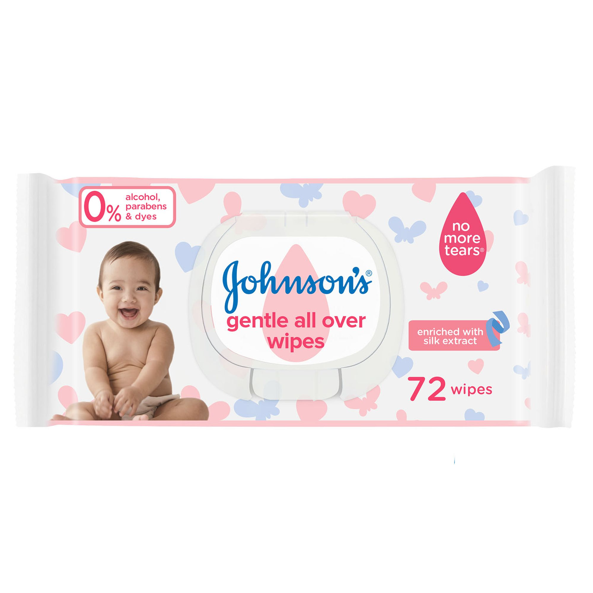 Johnson's Gentle All Over Baby Wipes 72 Wipe