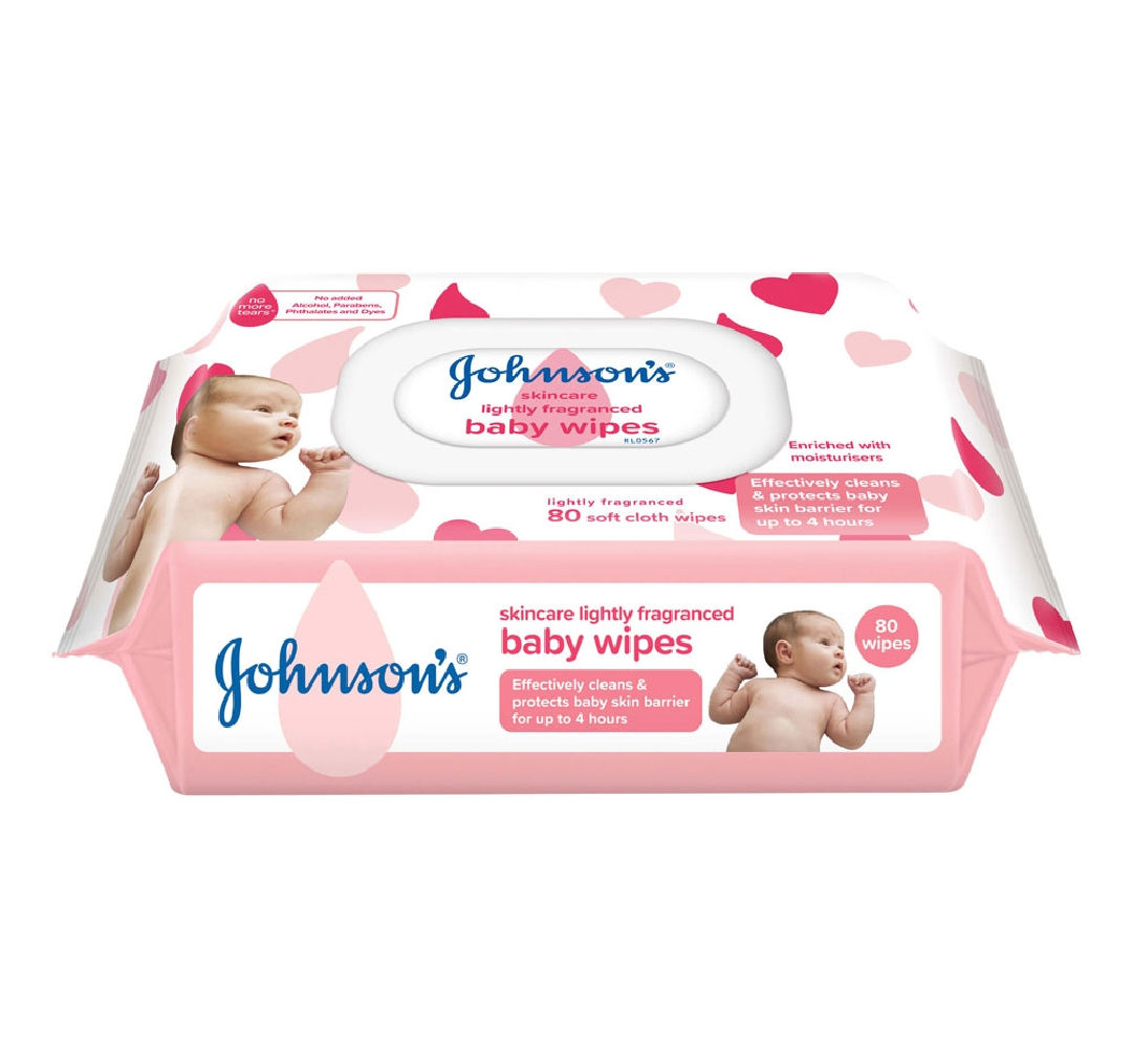 Johnson's Gentle All Over Baby Wipes 72 Wipe