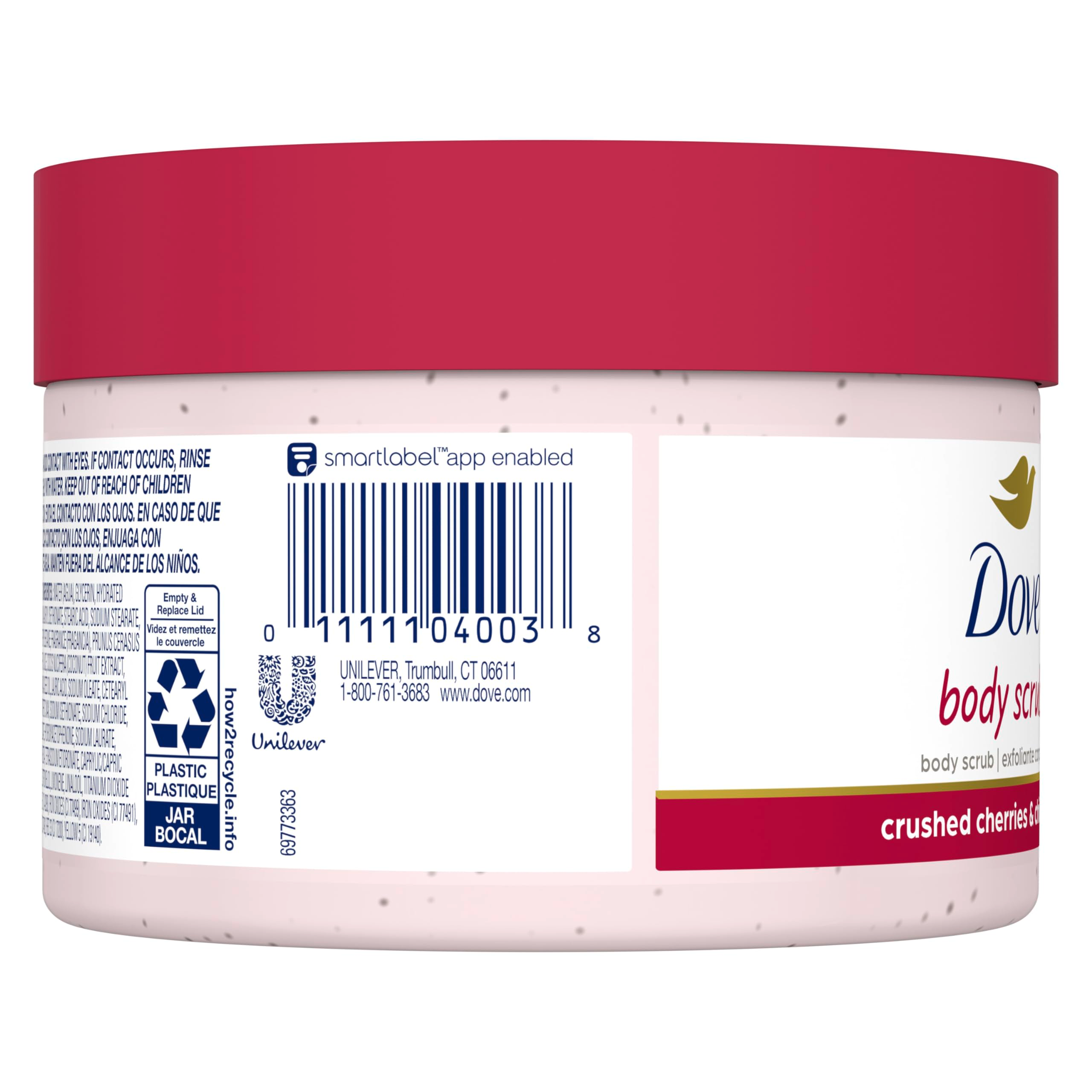Dove Exfoliating Body Polish Crushed Cherries & Chia Milk Body Scrub 298g
