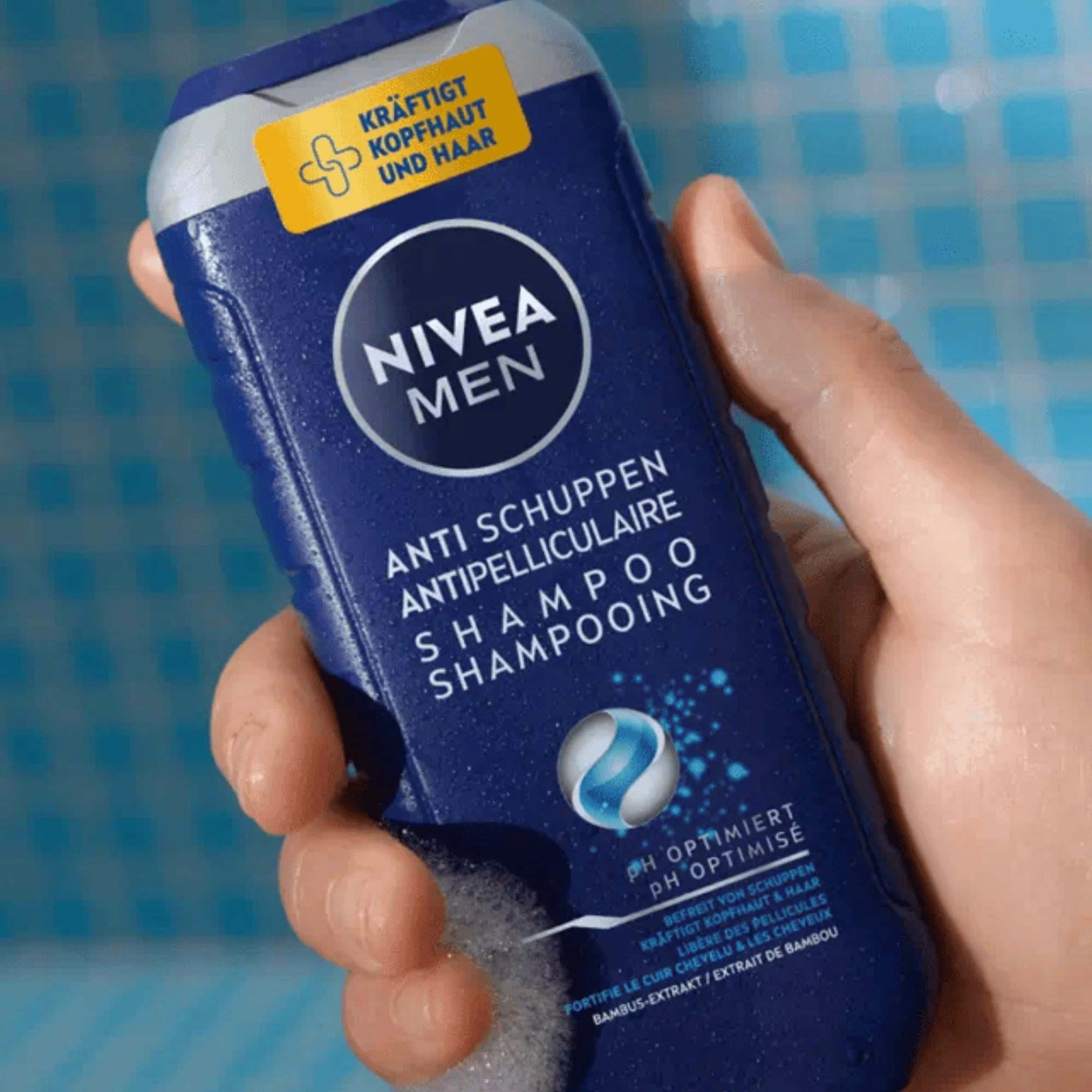 NIVEA MEN Anti-Dandruff Shampoo Extra Bamboo Power 150ml | Removes Dandruff & Strengthens Hair