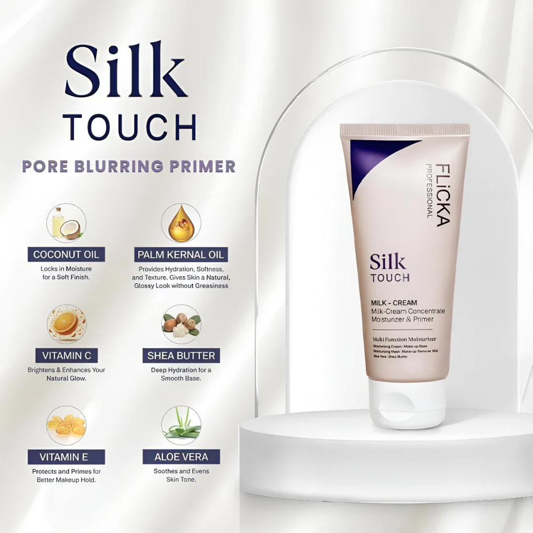 FLICKA Silk Touch Milk Cream – Moisturizer & Makeup Primer