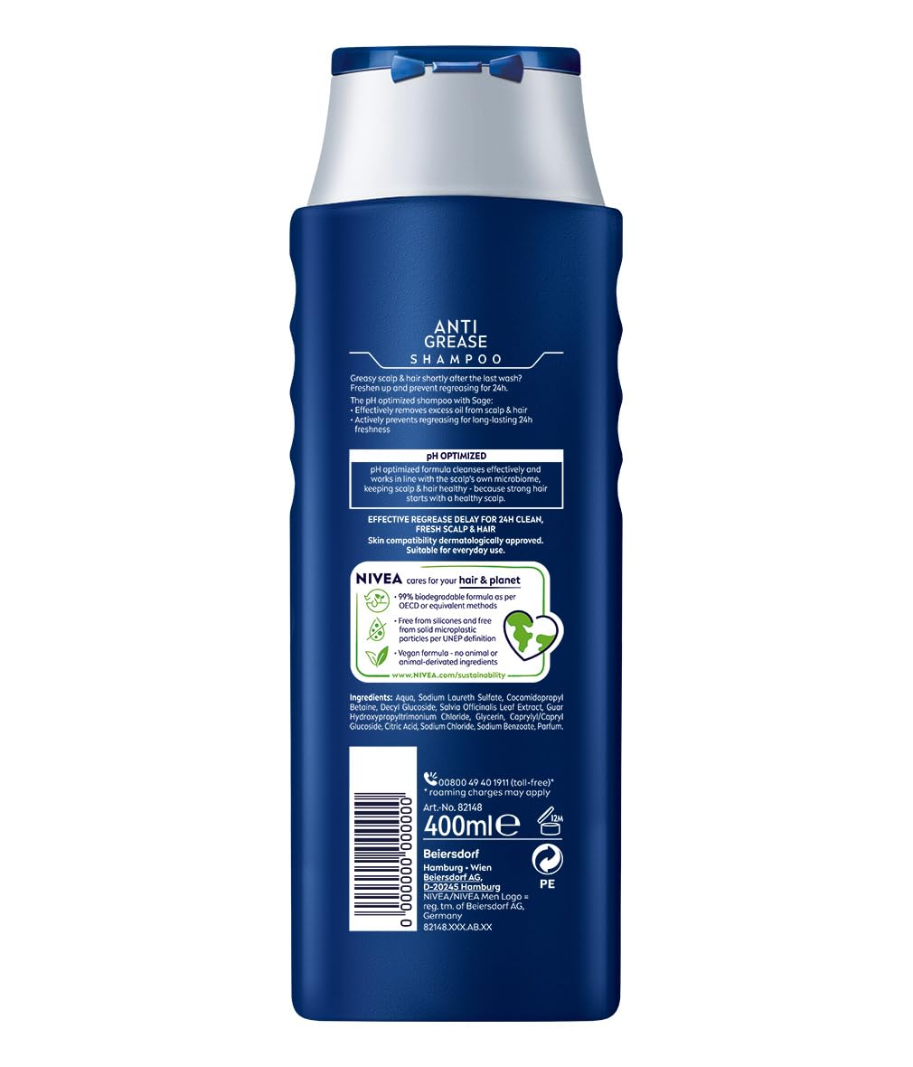 NIVEA MEN Anti-Dandruff Shampoo Extra Bamboo Power 150ml | Removes Dandruff & Strengthens Hair